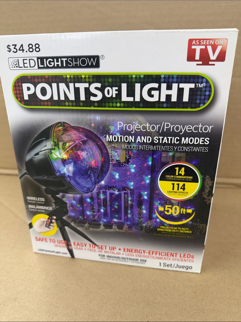 As Seen On TV Points of Light LED Projector - Purple & Blue